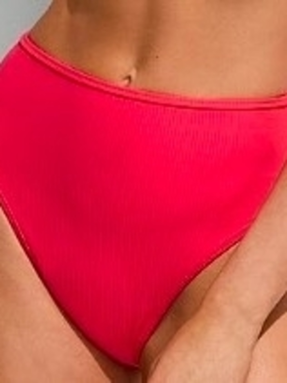 Victoria's Secret Bright Coral Cheeky High-Waist Bikini Bottom